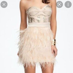 Bebe Isis dress ostrich